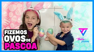 AS CRIANÇAS FIZERAM OVOS DE PÁSCOA - O MELHOR OVO DE PASCOA DO MUNDO THALIA é VINICIUS