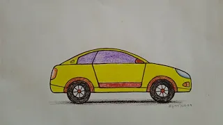 Easy car drawing