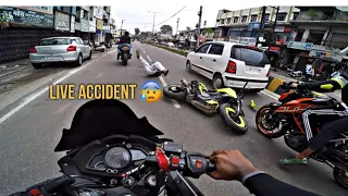 Duke 250 crashed😰|| Live accident 💔|| Total loss #muzaffarnagar #viral