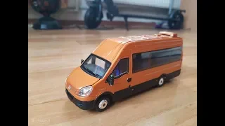 Unboxing Diecast 1:43 IVECO Irisbus. Review. Автомодели. Обзор