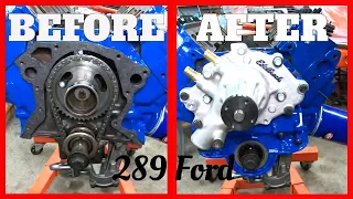 How to Install Timing Cover & Water Pump - Rebuild the 289 Ford - Part 11