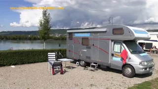 Rhein-Camping Waldshut in Waldshut-Tiengen, Baden-Württemberg September 2017