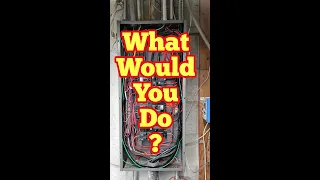 How would you deal with this electrical panel? - Comment below.