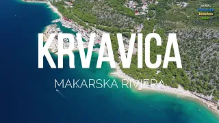 Krvavica beaches from above, Makarska Riviera summer 2019 - Makarska Riviera Beaches in FULL HD