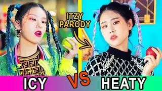 ICY vs HEATY, ITZY Parody Scene Comparison| MiniMoochi