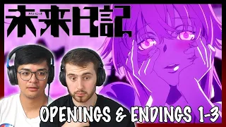 MIRAI NIKKI ( The Future Diary) OPENINGS + ENDINGS REACTION!! || Anime OP Reaction