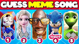 GUESS MEME & WHO'S SINGING?| Disney, Netflix, Toothless, Elsa, Tenge, Puss In Boots, Super Mario...