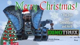 Merry Christmas! | The Trux Meet Snowblazer and Herb | DINOTRUX