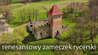 knight's castle in Chudów, Poland