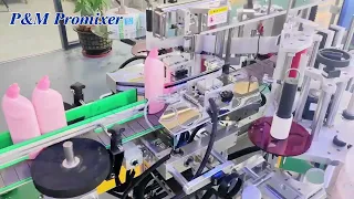 P&M Promixer Fully Automatic Slant-Neck Bottle Antiseptic Filling Capping Labeling Production Line