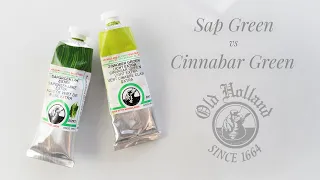 Sap Green vs Cinnabar Green