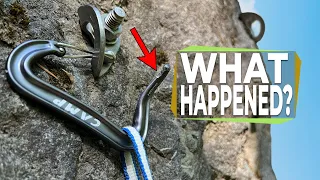 BEWARE: This makes carabiners break A LOT lower