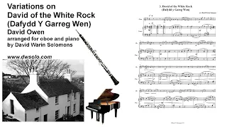 Variations on David of the White Rock (Dafydd Y Garreg Wen) for oboe and piano