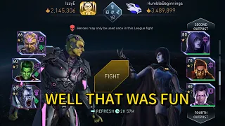 SOME LEAGUE INVASION ACTIONS | WINS AND FAILURES GOT LUCKY WIT SOME EASY TEAMS | INJUSTICE 2 MOBILE