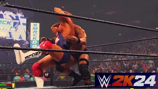 Steve Austin Vs Kurt Angle Ladder Match in WWE 2K24 [4K Gameplay ]