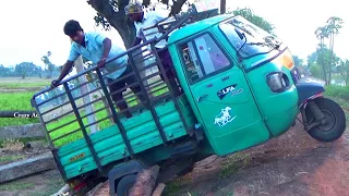 TukTuk Mahindra ALFA Plus Auto Rickshaw Driving Adventure Stunts Video | Crazy AutoWala