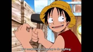 Luffy Fixing the Ship
