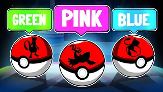 Choose Your Starter ONLY Knowing Their Shiny Color!