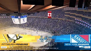 2022 NHL Playoffs Pittsburgh Penguins Vs New York Rangers Round 1 Game 2 NHL 22 Simulation