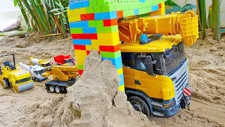 중장비 자동차 장난감 변신놀이 모래놀이 Car Toy Transformer Magic Block