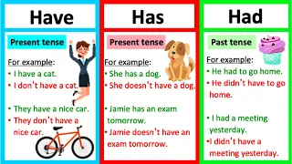 HAVE, HAS & HAD 🤔 | Grammar lesson | How to use them correctly & quiz!