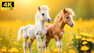 Baby Animals 4K - Amazing World Of Young Animals With Relaxing Music | 4K Scenic Relaxation Film🌿