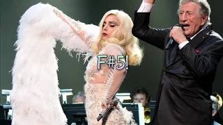 Lady Gaga - F#5 Belt in The Lady Is a Tramp (April 11, 2015)