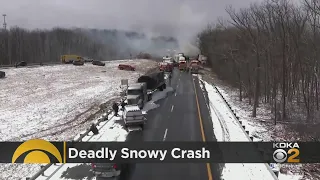 3 Killed In 50-Vehicle Pileup On I-81 During Snow Squall