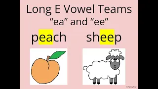 Making Words with Long E Vowel Teams EE & EA - Learn to Read with Me!