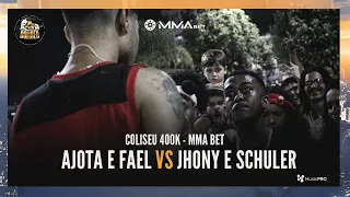 (CLIMA MUITO TENSO 🔥🔥) JHONY E SCHULER X AJOTA (SP) E FAEL - 2º FASE - EDIÇÃO MMA BET