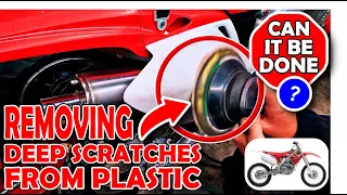 Honda CRF450 Removing Deep Scratches From Plastic