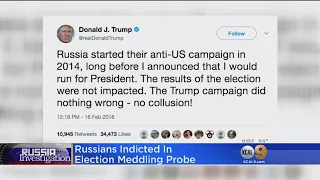 Russians Indicted In Election-Meddling Investigation