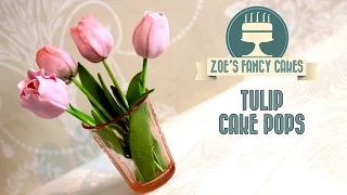 How to make tulip cake pops flower cake pop tutorial cake decorating