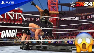 WWE 2K24 - Seth Rollins vs. Brock Lesnar - WWE Championship Match at WrestleMania 31 | PS5™ [4K60]