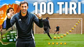 🎯⚽️100 SHOTS CHALLENGE: 'EL PRINCIPE' DIEGO MILITO | How many goals will he score in 100 shots?