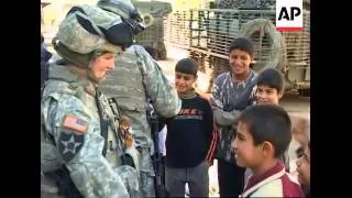 US forces patrol Baghdad to discuss concerns and fears with locals