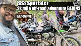 Taking a 883 Harley Sportster on a 2000 mile Off-Road Trip | The Adventure Begins