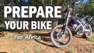 How I prepared my Honda for a long motorcycle adventure!