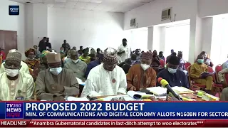 Proposed 2022 budget: Minister of Communications and Digital Economy allots  #160bn for sector
