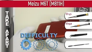 How to disassemble 📱 Meizu M6T (M811H) Take apart Tutorial