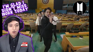 BTS out here dancing and singing at the UN General Assembly