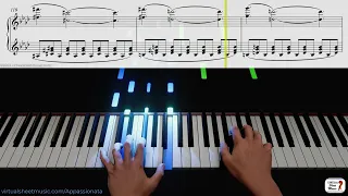 Appassionata Sonata Op. 57, 1st movement by Ludwig Van Beethoven - Keyboard & Piano Practice Video