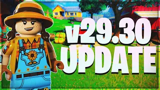 Everything You NEED To Know About Tomorrow's Update in LEGO Fortnite! (v29.30)