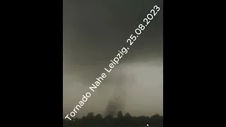 TORNADO bei Leipzig am 25.8.2023. #unwetter #hagel #gewitter