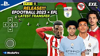 Release! eFootball PES PPSSPP 2023 nya MP EFL Championship Best Graphics HD Commentary Peter Drury