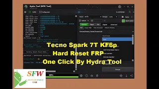 Tecno Spark 7T KF6p Hard Reset FRP Hydra Tool