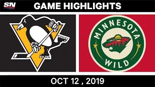 NHL Highlights | Penguins vs Wild – Oct 12th 2019