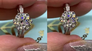 3 Carat 6 Prong Moissanite Engagement Ring Review by shopmoissanite.co.uk