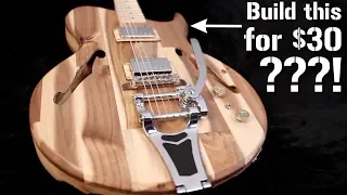 Build your DREAM GUITAR BODY from SCRATCH for $30!!! (feat. Corey Muxlow of Saul Goode Guitars)