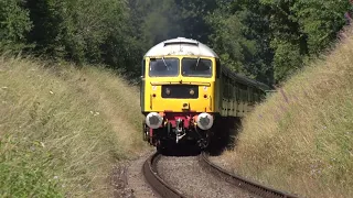 Ex Stratford class 47579 "James Nightall G.C" At the Mid Hants Diesel Gala Part 2  .    16/07/22